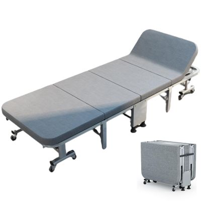 YVYKFZD Folding Camping Cot, 6-Position Camping Bed for Adults, Portable Sleeping Cots with Mattress Supports 330 lbs, for Camping Tent Office Outdoor Travel (Size : 190x70x30cm)