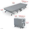 YVYKFZD Folding Camping Cot, 6-Position Camping Bed for Adults, Portable Sleeping Cots with Mattress Supports 330 lbs, for Camping Tent Office Outdoor Travel (Size : 190x70x30cm) view 3