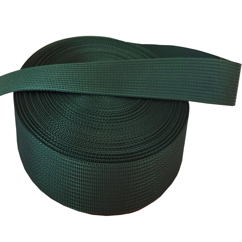 MONIDOOR 1 Inch Nylon Webbing 20 Yards Durable Flat Nylon Strap for Backpack Cargo Strap Pet Leash or Collar Craft(152031,Blackish Green)