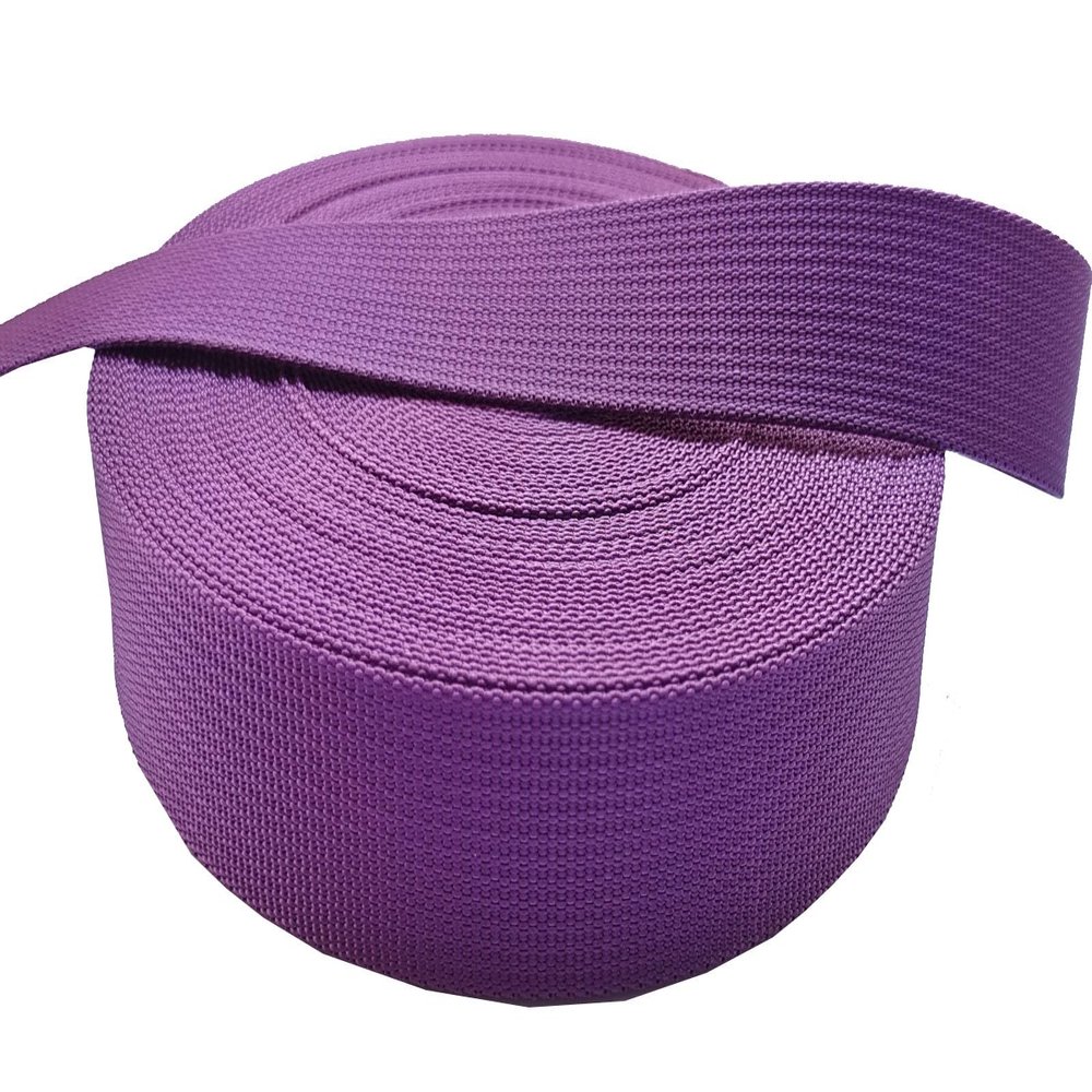 MONIDOOR 1 Inch Nylon Webbing 20 Yards Durable Flat Nylon Strap for Backpack Cargo Strap Pet Leash or Collar Craft(152009,Purple)