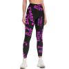 Daddy's Little Slut Workout Leggings for Women High Waisted Tummy Control Yoga Pants Soft Biker Pants L view 1