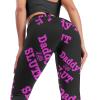 Daddy's Little Slut Workout Leggings for Women High Waisted Tummy Control Yoga Pants Soft Biker Pants L view 2