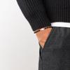 GAVU Matte Onyx Cross Charm Bracelet for Men view 3