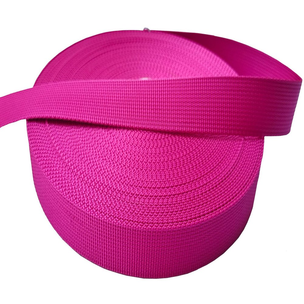 MONIDOOR 1 Inch Nylon Webbing 6 Yards Durable Flat Nylon Strap for Backpack Cargo Strap Pet Leash or Collar Craft(150604,Rose Red)