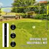 VEVOR Portable Volleyball Net Set, Adjustable Height Steel Poles with PVC Volleyball Pump, Carrying Bag for Beach Backyard view 2