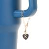 HOMICO 2PCS Heart Shaped Letter Chain Accessories for Stanley Cup Personalized Name ID Letter Chain Accessories for Stanley Tumbler, K view 3