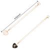 HOMICO 2PCS Heart Shaped Letter Chain Accessories for Stanley Cup Personalized Name ID Letter Chain Accessories for Stanley Tumbler, K view 4