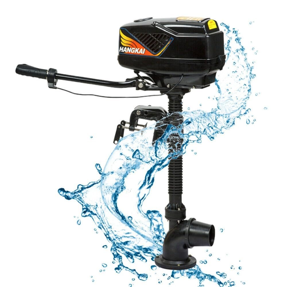 4HP Electric Outboard Motor 1000W 48V Electric Boat Motor Engine with Rotating bracket, 550lb Thrust Fishing Boat Engine Trolling Motor for Inflatable Boats, Iron Boats, Plastic Boats
