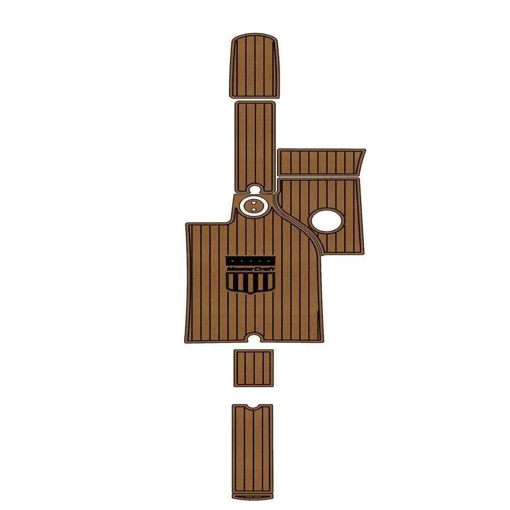 Algasan Boat EVA Faux Teak Decking Floor Compatible with 2006-2010 Mastercraft X30 Cockpit Pad Boat EVA Foam Faux Teak Deck Floor Mat