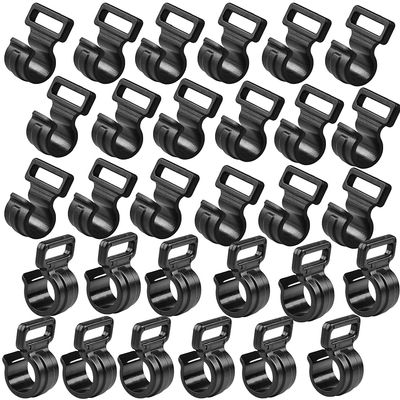 30Pcs Tent Pole Clips,C Clips for Tent, Tent Pole Attachment Clips for Outdoor Camping Canopies Tents Accessories (Fits 9.5mm 3/8 Poles)