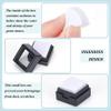 BENECREAT 36 Pack Gemstone Display Box Acrylic Diamond Display Case Black Jewelry Box with Clear Lids, White Sponge 0.8x0.6 for Treat, Gems, Diamond, Gift Packing view 4