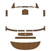 Algasan Boat EVA Faux Teak Decking Floor Compatible with 2013 MB Sports F21 Tomcat Swim Step Transom Bow Pad Boat EVA Teak Deck Floor Mat view 1