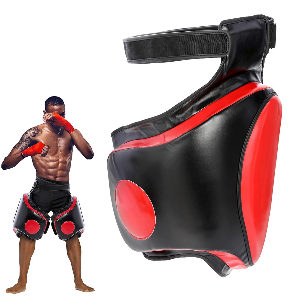 Muay Thai Thigh Pads Kickboxing Thigh Pad Leg Kick Pad for Martial Arts Coach Trainer Taekwondo Sparring Gear Thigh Body ProtectorLeft Thigh