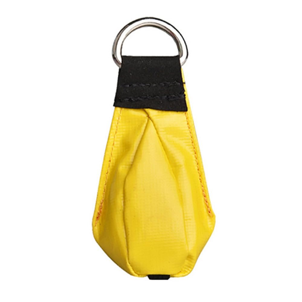 UNISTRENGH Outdoor Throw Weight Bag Outdoor Multi Purpose Throw Rope Sandbag Oxford Throw Sling Rope Bag for Tree Climbing Rock Spelunking (Yellow)