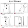 UNISTRENGH Outdoor Throw Weight Bag Outdoor Multi Purpose Throw Rope Sandbag Oxford Throw Sling Rope Bag for Tree Climbing Rock Spelunking (Yellow) view 2