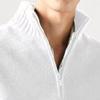 Men's 1/4 Zip-Up Long Sleeve Sweater Warm Pullover Casual Sweaters Jumpers Knitwear Tops for Fall Winter (X-Large,White) view 2