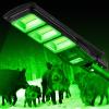 LANGY Hog Lights for Night Hunting, Solar Hog Light 20000 Lumen Green Feeder Light with Reomte, Motion Activated with 20Inch Pole, Green Solar Lights for Hunting Predator, Coyote, Varmint, Hog, Deer view 2