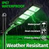 LANGY Hog Lights for Night Hunting, Solar Hog Light 20000 Lumen Green Feeder Light with Reomte, Motion Activated with 20Inch Pole, Green Solar Lights for Hunting Predator, Coyote, Varmint, Hog, Deer view 3