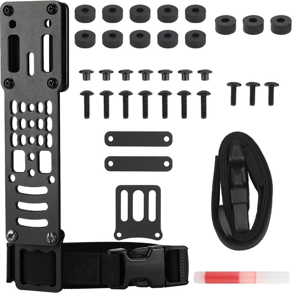 Drop Leg Holster Adapter Duty Belt Accessories for QLS Kit,Adjustable Modular Holster Adapter with Thigh Strap Compatible Safariland QLS/G-Code/Blackhawk for Tactical