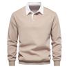 ZYXTIM Mens Polo Long Sleeve Shirts Button Down Solid Color Elegant Lapel Golf Polo Shirts Cotton Cozy Basic Casual T-Shirt Tops Sweatshirts view 1