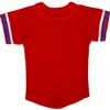 DIGITMON Kids Baseball Jersey Button Down Premium Sleeve Two-Striped T Shirts Uniform REDWHITEROYAL for 14y Teenagers view 3