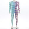 Alvivi Women's Mermaid Fish Scale Print Long Sleeve Rash Guard Swimsuit Sun Protection Wetsuit Bathing Suit Type D Small view 2