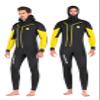 clhjinruoliu 7MM Open Cell Neoprene Scuba Spearfishing Underwater Hunting Wetsuit Hooded Men Full Body Snorkeling Swim Surfing Diving Suit,XXL view 1