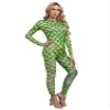 Alvivi Women's Mermaid Fish Scale Print Long Sleeve Rash Guard Swimsuit Sun Protection Wetsuit Bathing Suit Type F Medium view 2
