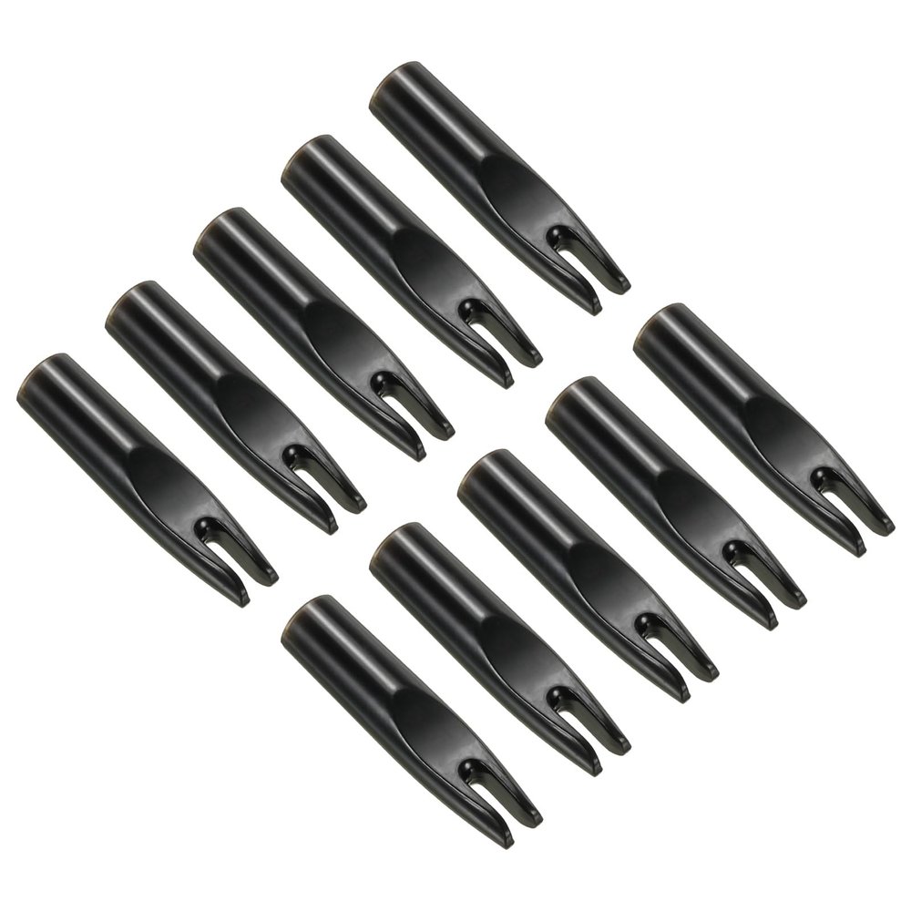 PATIKIL Archery Arrow Nocks 6mm 0.236" Inner Dia., 40 Pack Glue on Arrow Nock Replacement for Shooting, Black