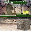 HUNTSEN Hunting Blind 360 Degree See Through Ground Blind 2-3 Person - Portable Pop Up Deer Blind with Full Open Door - Camouflage Ground Blind for Deer & Turkey Hunting view 2