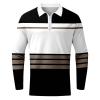 ZYXTIM Mens Quarter Zip Polo Shirts Regular-Fit Quick-Dry Long Sleeve Golf Shirts Slim Fit Sport Athletic Casual Workout T-Shirts view 3