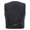 DINORMIN Vest for Baby Toddler Kids Wedding Formal Outfit V Neck Birthday Party Waistcoat with Pocket Black 2-3 Years view 2