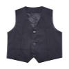 DINORMIN Vest for Baby Toddler Kids Wedding Formal Outfit V Neck Birthday Party Waistcoat with Pocket Black 2-3 Years view 4