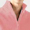 Men's 1/4 Zip-Up Long Sleeve Sweater Warm Pullover Casual Sweaters Jumpers Knitwear Tops for Fall Winter (XX-Large,Pink) view 2