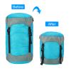 PATIKIL Compression Stuff Sack, 18L L Size Waterproof Sleeping Bag Storage Sack Portable Compression Bag for Backpacking Camping, Blue view 4