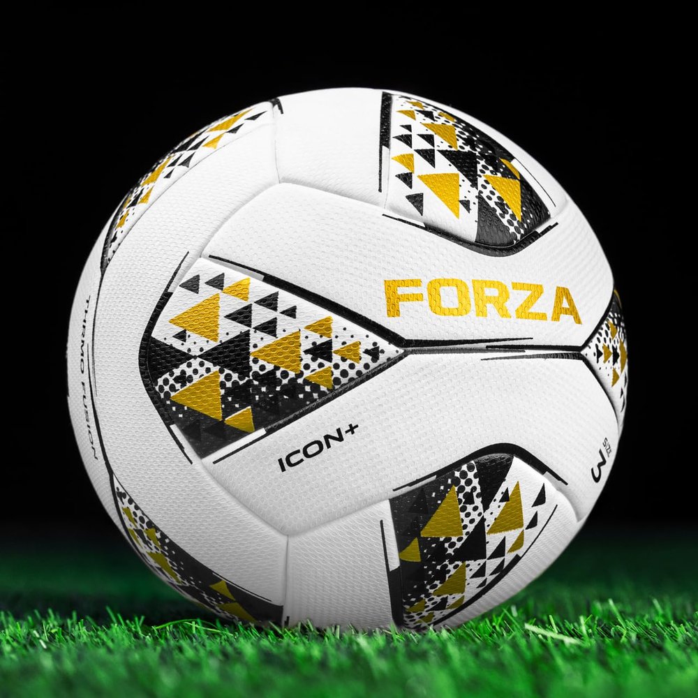 FORZA Icon+ Official Match Soccer Ball - Pinnacle Performance | for Elite International Clubs | Unmatched Construction (Size 3, Pack of 3)