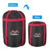 PATIKIL Compression Stuff Sack, 2 Pack L Size Waterproof Sleeping Bag Storage Sack Portable Compression Bag for Backpacking Camping, Black Red view 4