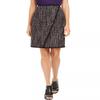 Calvin Klein Women's Petite Tweed Front-Overlap Skirt (2P, Black Multi) view 1