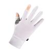 VGEBY Cycling Gloves,Summer Ice Silk 2 Fingerless Sport Gloves for Men Women Cycling Workout Gym Training Weight Lifting Outdoor M Size (White) view 1