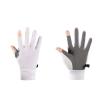 VGEBY Cycling Gloves,Summer Ice Silk 2 Fingerless Sport Gloves for Men Women Cycling Workout Gym Training Weight Lifting Outdoor M Size (White) view 3
