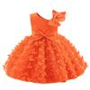 Butterfly Tutu Dress - Toddler Girl's Wedding & Party Dress with Bowknot - Tulle & Tutu - Orange - 18-24 Months view 1