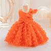 Butterfly Tutu Dress - Toddler Girl's Wedding & Party Dress with Bowknot - Tulle & Tutu - Orange - 18-24 Months view 4