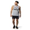 Under Armour Men's Project Rock Payoff Graphic Sleeveless T Shirt, (011) Mod Gray Medium Heather / / Black, 5X-Large view 2