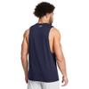 Under Armour Men's Project Rock Payoff Graphic Sleeveless T Shirt, (410) Midnight Navy / / Mod Gray, 4X-Large view 2