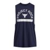 Under Armour Men's Project Rock Payoff Graphic Sleeveless T Shirt, (410) Midnight Navy / / Mod Gray, 4X-Large view 3