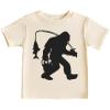 CAOMP Bigfoot Fishing T-Shirt for Youth Toddler and Baby Bigfoot Fishing Kids Natural 12 M #01223 view 1