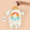 CAOMP Bigfoot Retro T-Shirt for Youth Toddler and Baby Bigfoot Retro Kids Light Blue 5-6T #01218 view 4