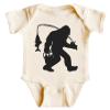 CAOMP Bigfoot Fishing T-Shirt for Youth Toddler and Baby Bigfoot Fishing Kids Light Blue Large #01223 view 1