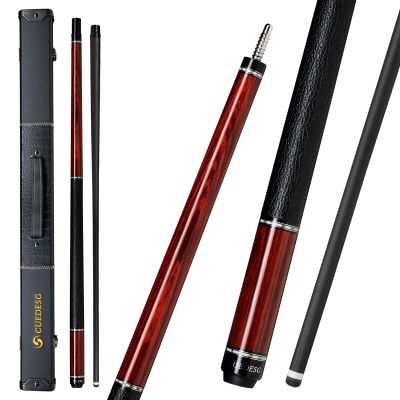 CUEDESG Carbon Fiber Pool Cue Stick 10.5mm/11.8mm/12.5mm,Low Deflection Pool Stick with Rare Wood Butt,Professional Cue Stick with Box Case(Rengas_11.8mm)