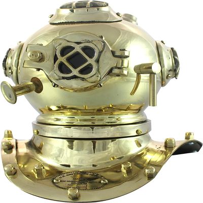VintiquE Decorative Diving Divers Marine Mini Diving Helmet Replica Mark Us Navy Nautical 9"